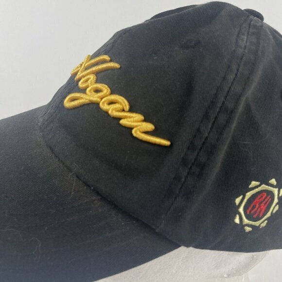 Ben Hogan Golf Hat Men’s Strapback Black Yellow Embroidered Cotton Canvas - Picture 4 of 9